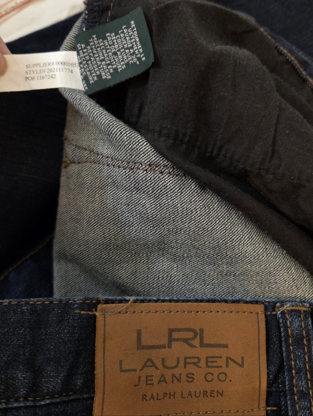 Ralph Lauren Dark Indigo Straight-Leg Women’s Jeans 18W - Picture 8 of 13